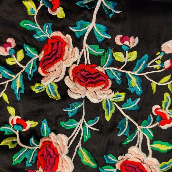 Zara Woman Embroidered Button-up Tunic- Sz S - Picture 8 of 9